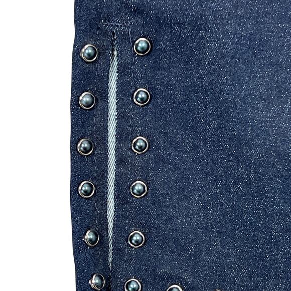 Citizens of Humanity Rocket Skinny Jeans 26" Pearl Studded Hem COH Punk Goth Emo - Picture 7 of 11